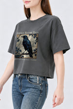 Crows before bros crop top