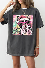 Cute christmas bulldog tee