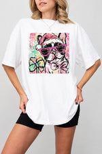 Cute christmas bulldog tee