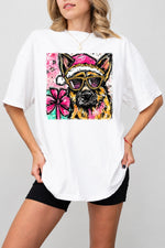 Cute christmas german shepherd tee