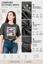 Cute christmas poodle crop top