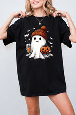 Cute ghost with pumpkin tee