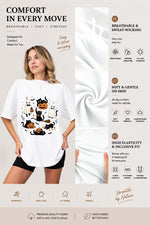 Cute halloween ghost cat tee