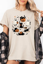 Cute halloween ghost cat tee