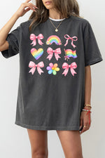 Cute rainbow patterns tee