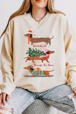 Dachshund christmas vibes sweatshirt