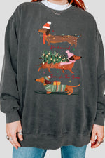 Dachshund christmas vibes sweatshirt