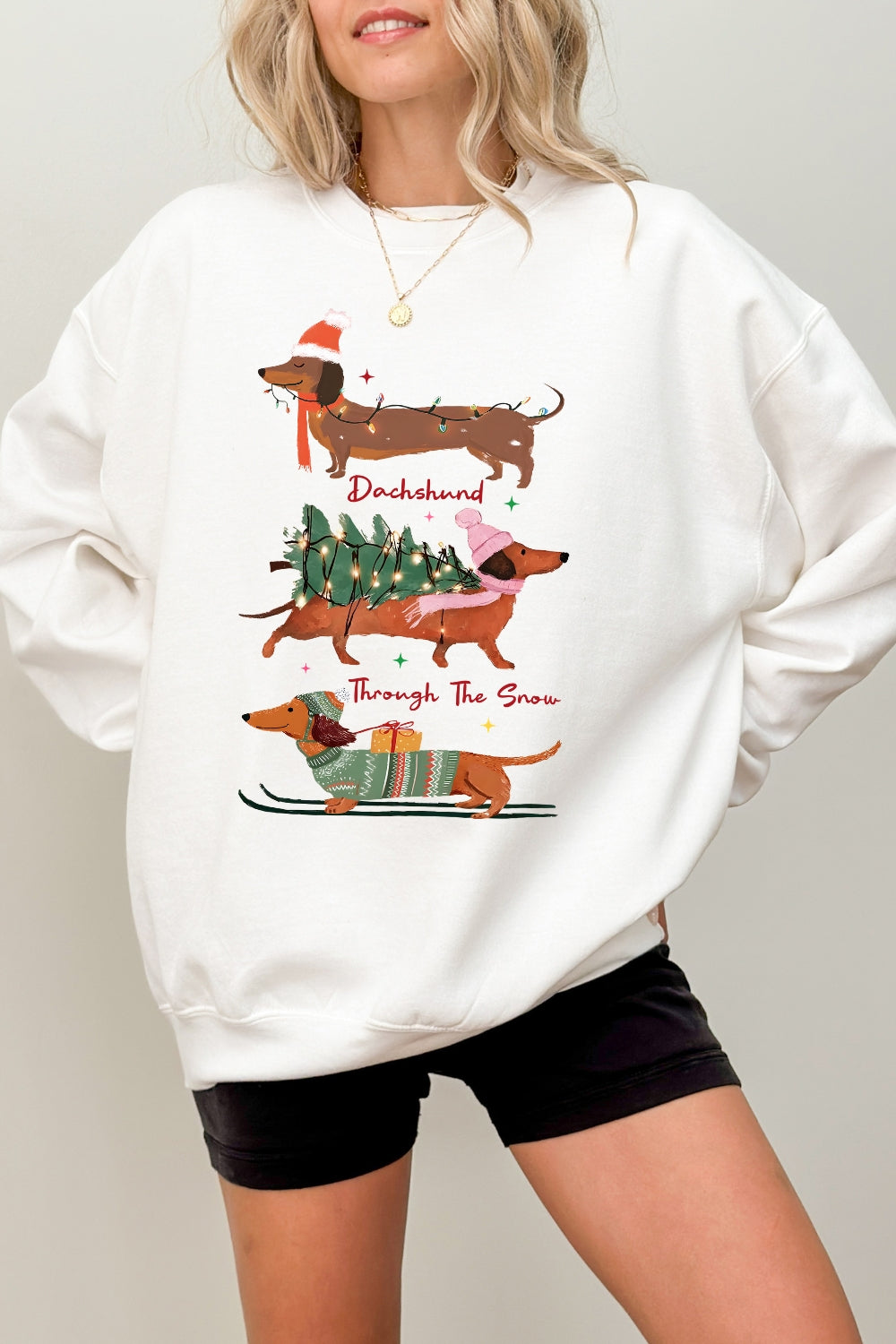 Dachshund christmas vibes sweatshirt