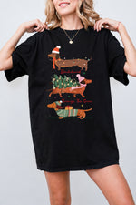 Dachshund christmas vibes tee