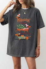 Dachshund christmas vibes tee