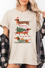 Dachshund christmas vibes tee