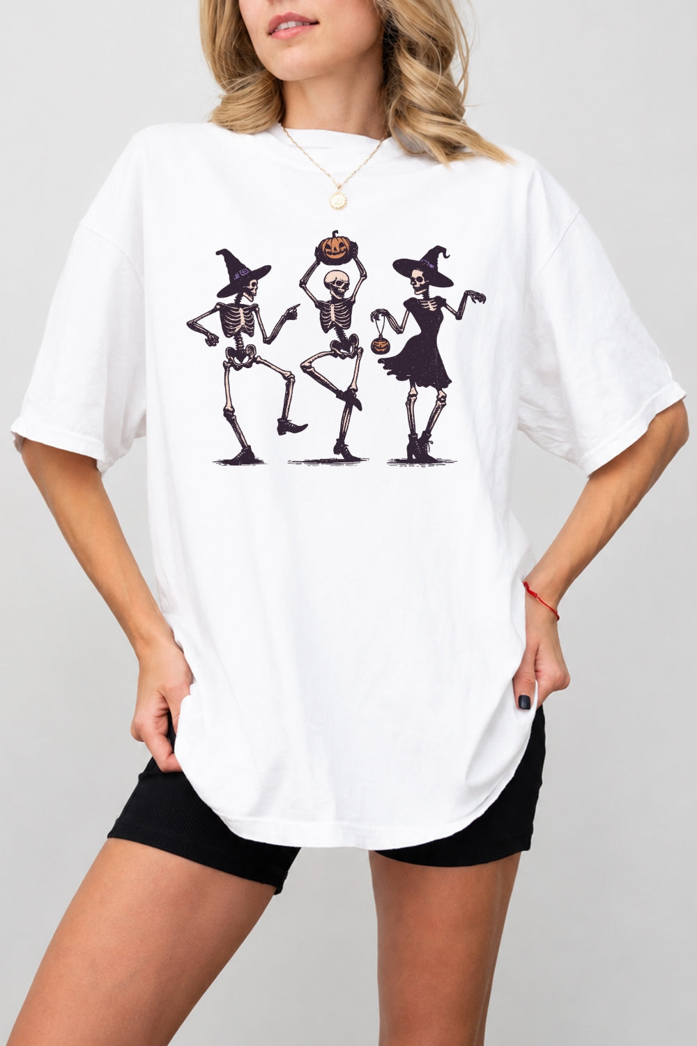 Dancing witches skull tee