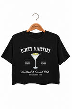 Dirty martini cocktail club crop top