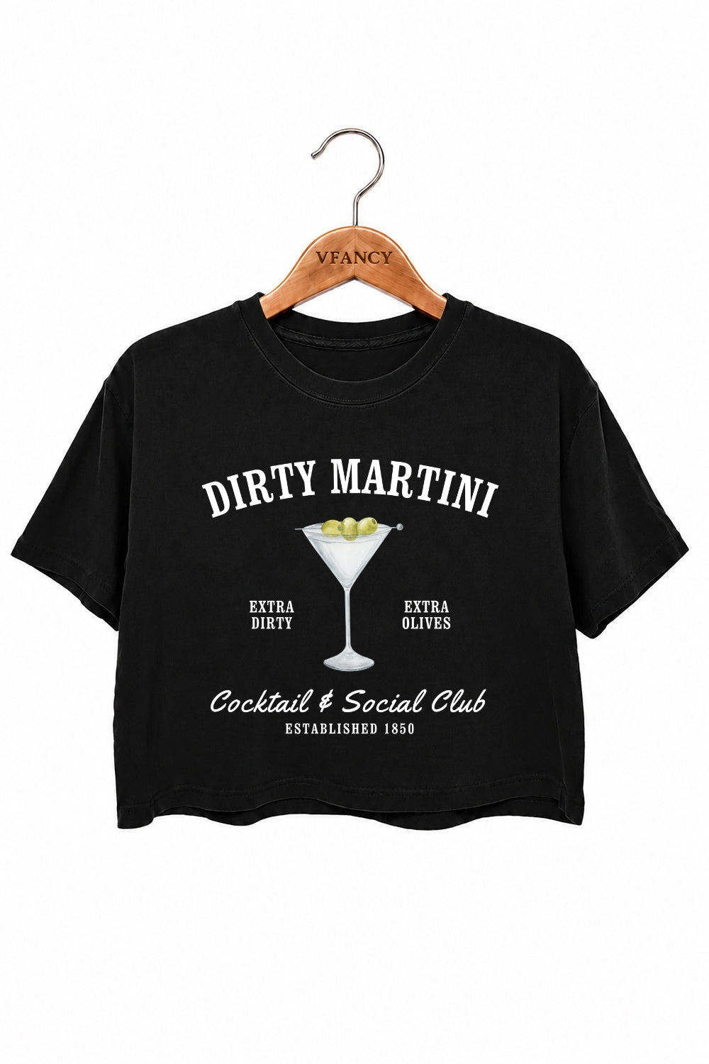Dirty martini cocktail club crop top