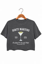 Dirty martini cocktail club crop top