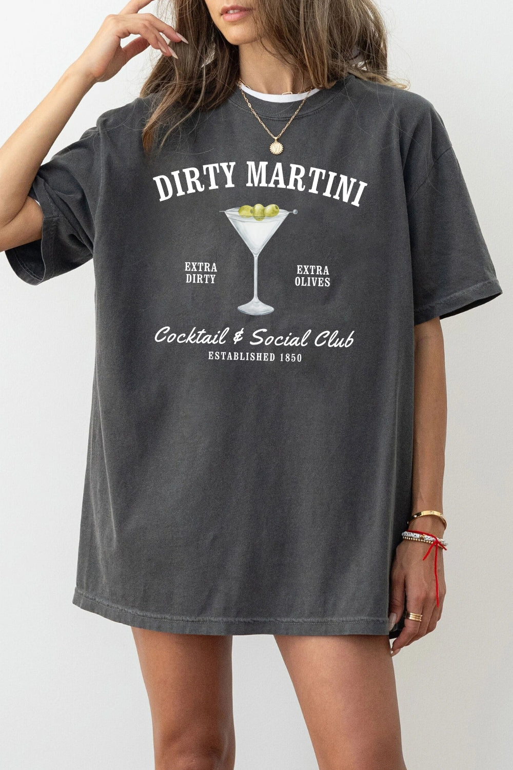 Dirty martini cocktail club tee