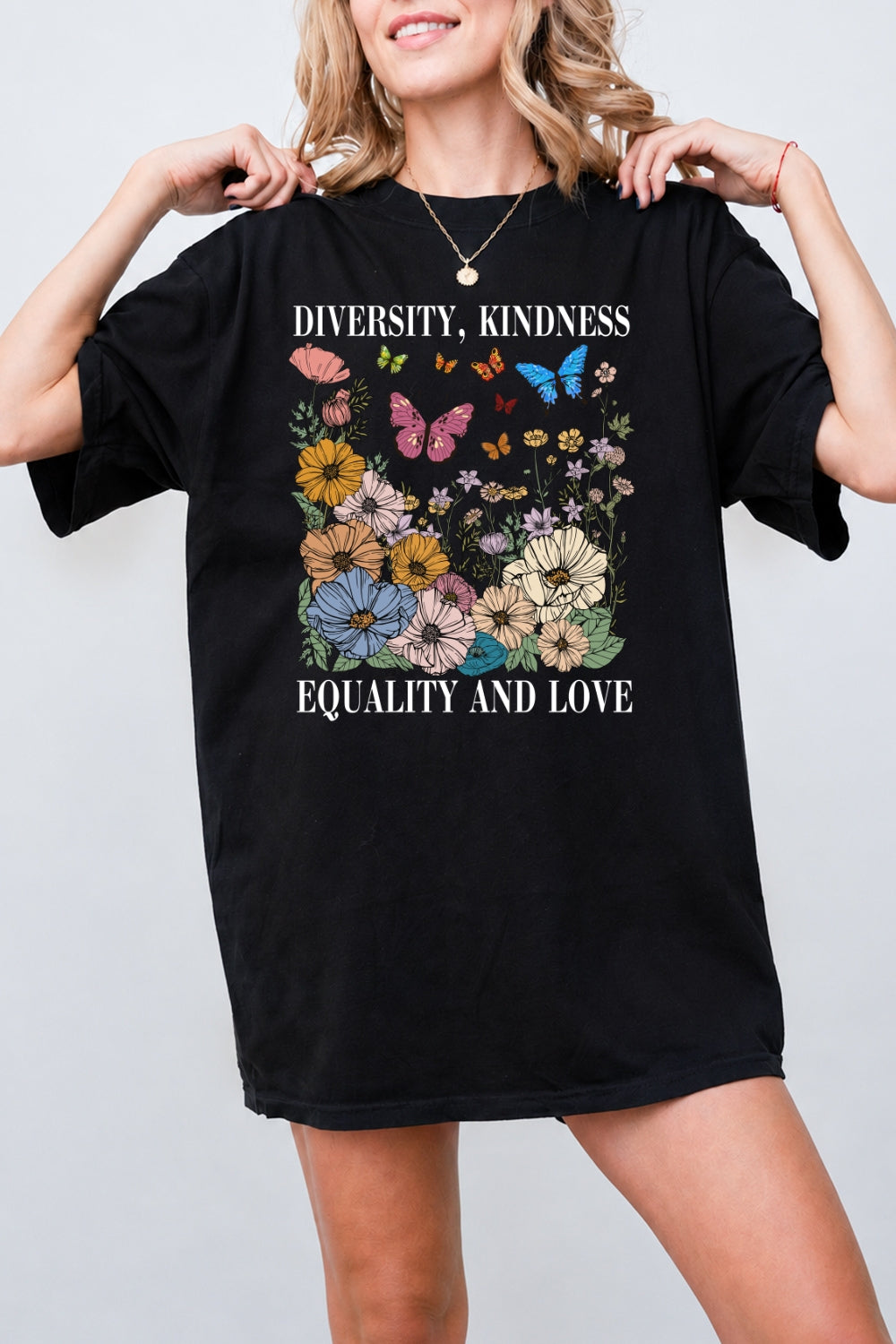 Diversity kindness equality and love tee