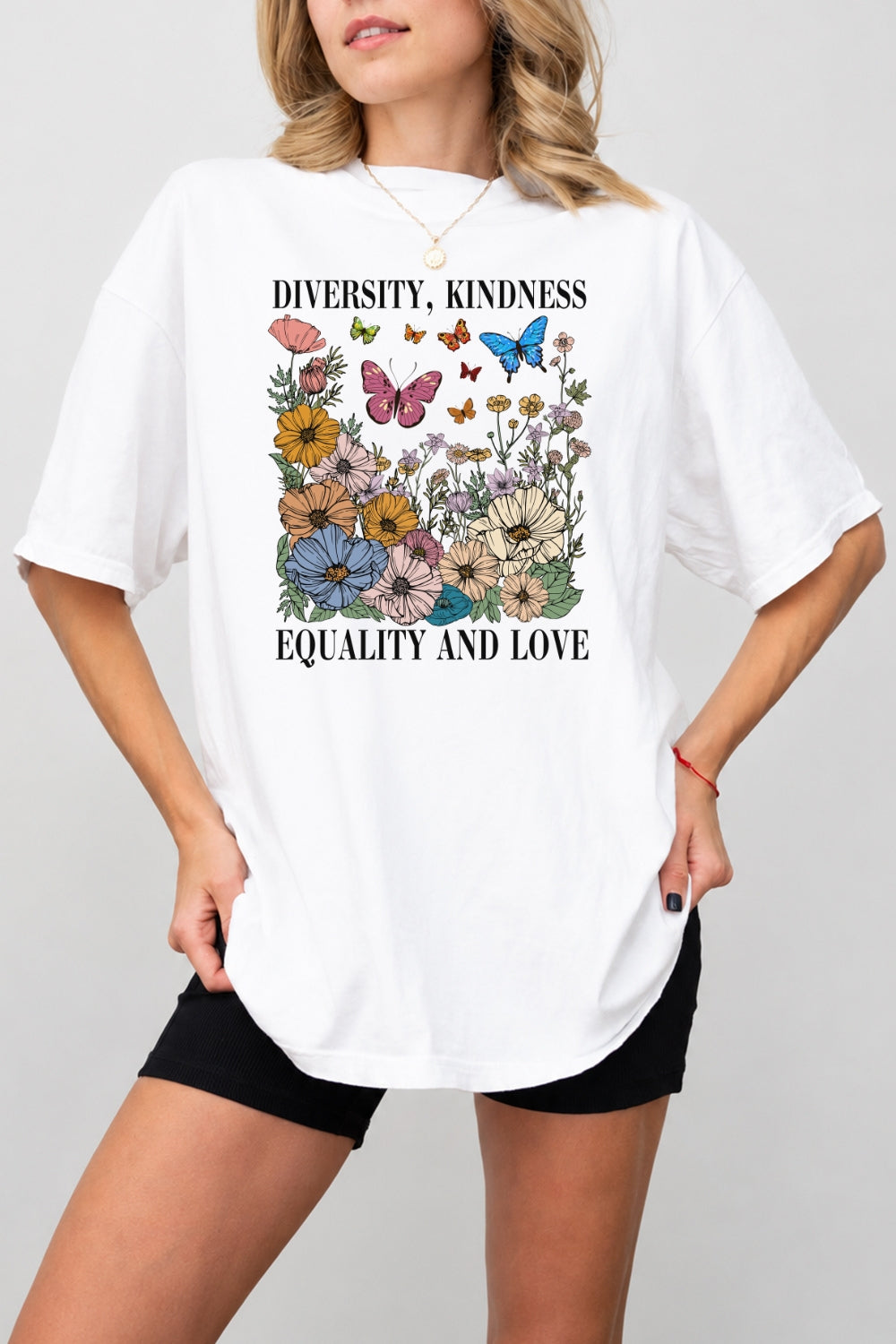 Diversity kindness equality and love tee
