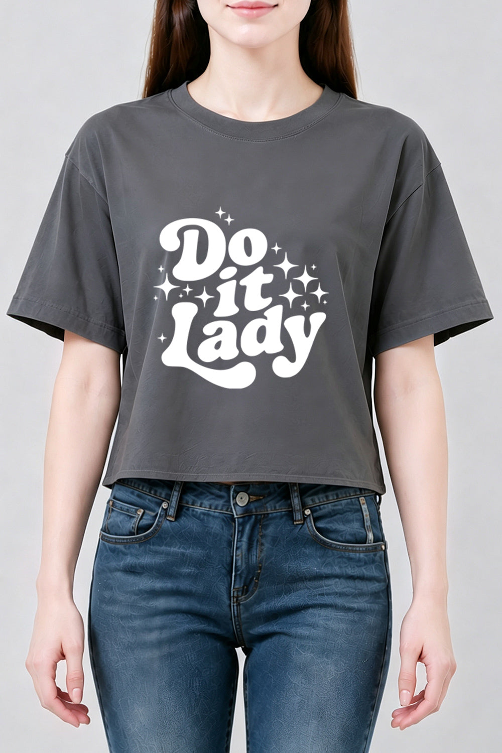 Do it lady crop top
