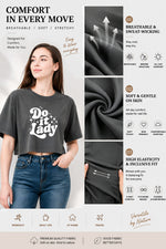 Do it lady crop top