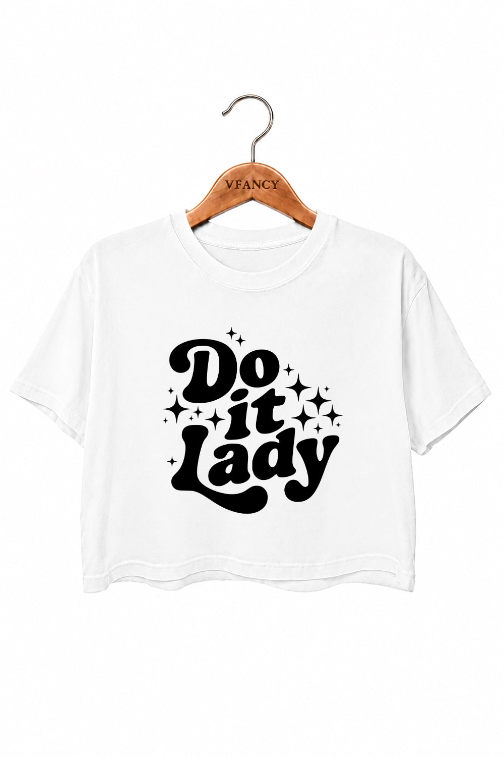 Do it lady crop top