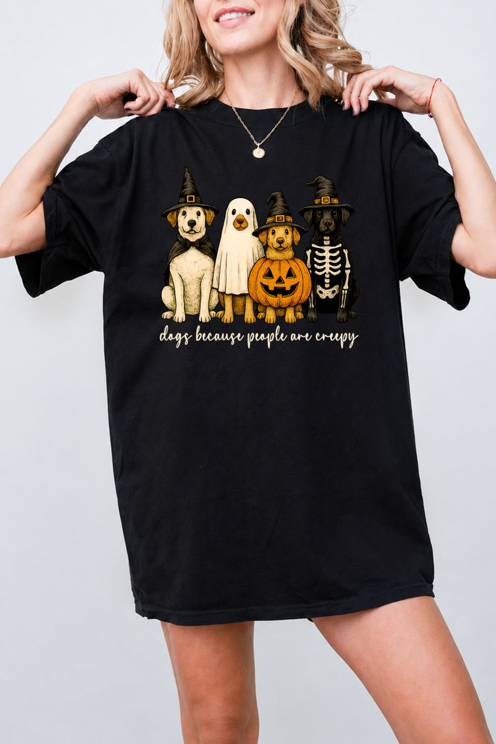 Dogs because people are creepy tee