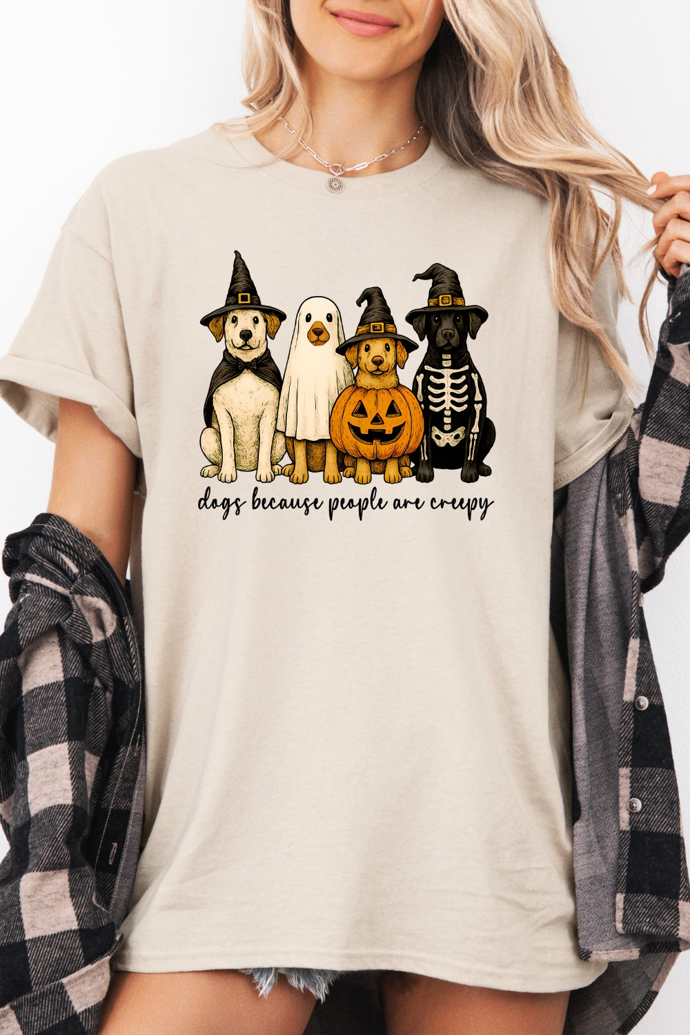 Dogs because people are creepy tee