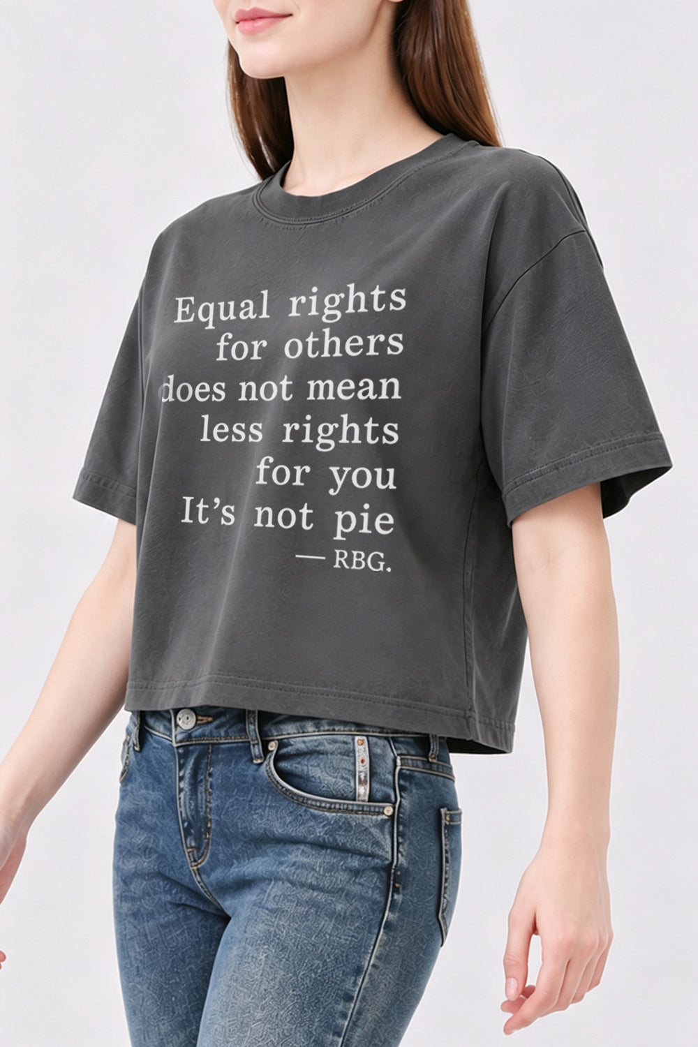Equal rightrs saying crop top