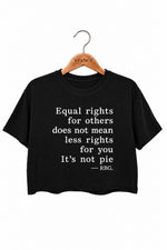 Equal rightrs saying crop top