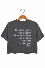 Equal rightrs saying crop top