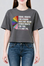 Equal rights not a pie crop top