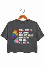 Equal rights not a pie crop top