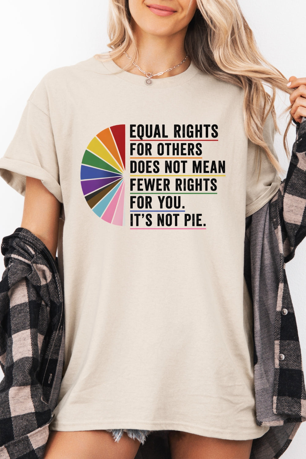 Equal rights not a pie tee