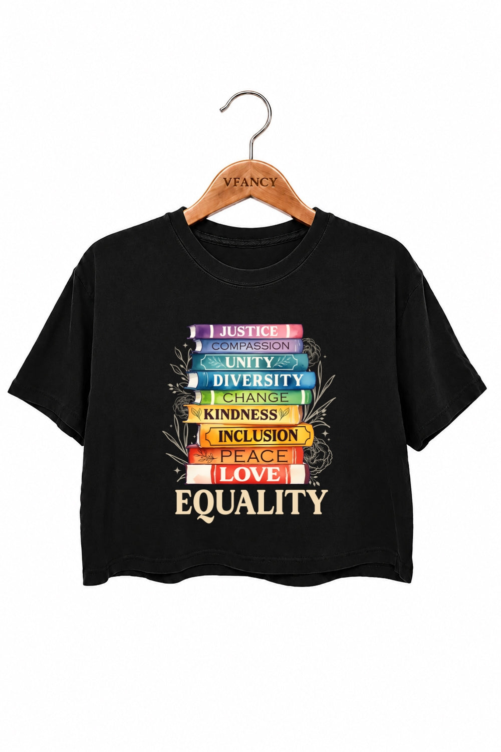 Equality books crop top