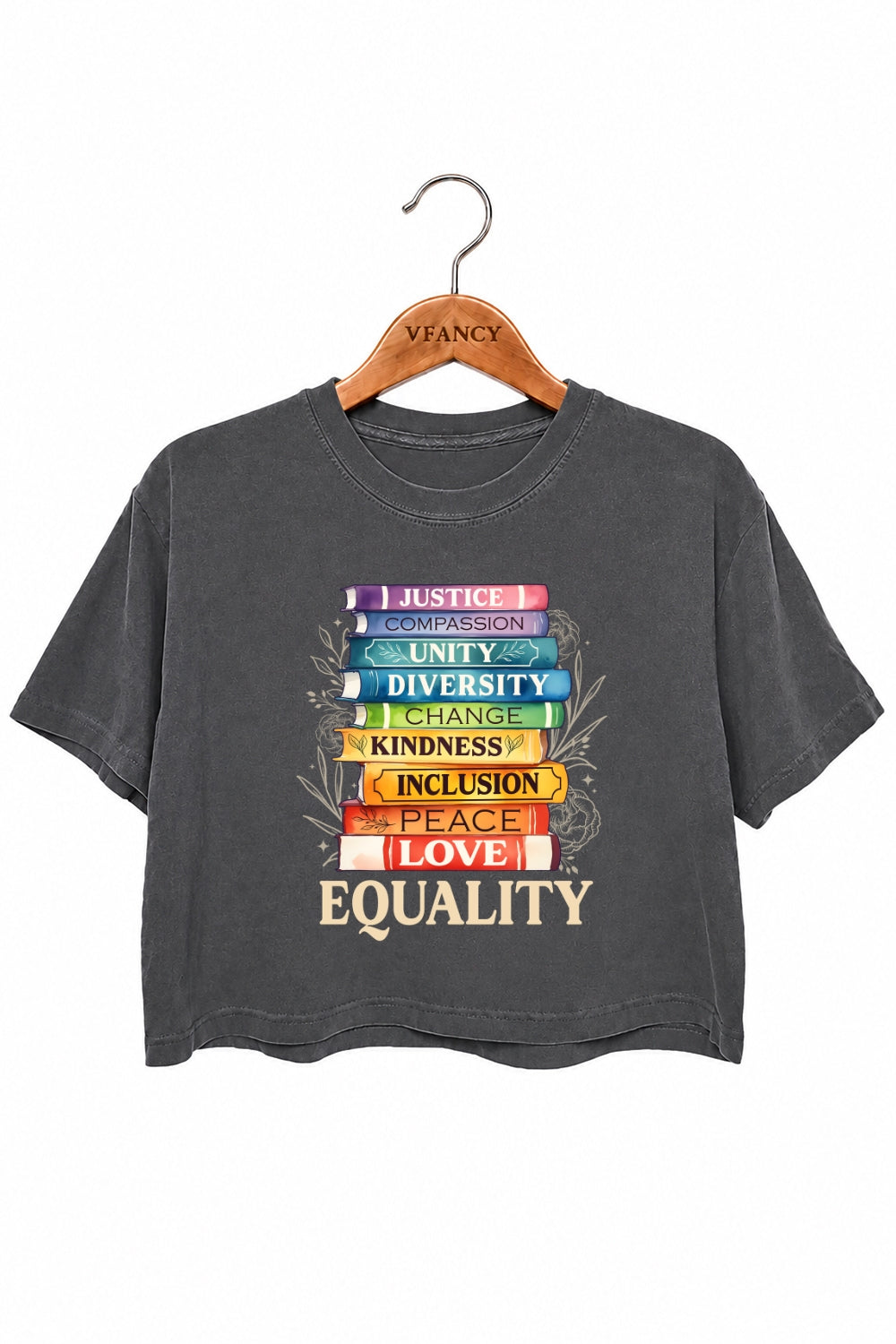 Equality books crop top