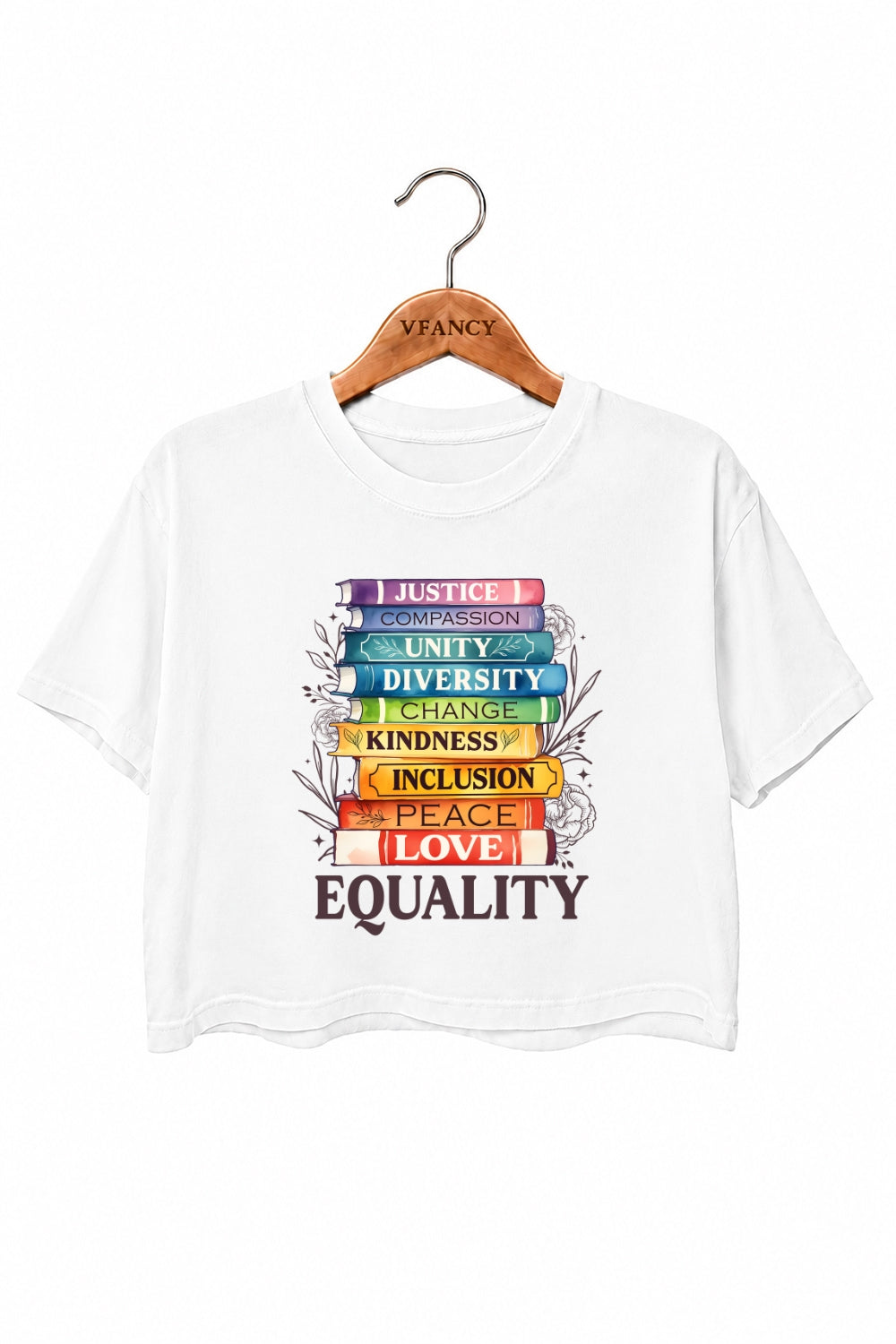 Equality books crop top
