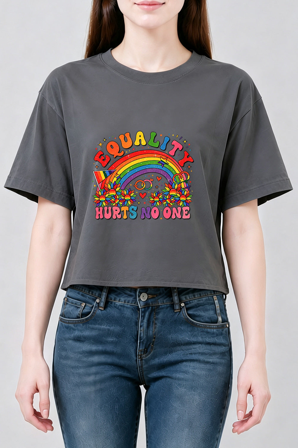 Equality hurts no one crop top