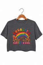 Equality hurts no one crop top