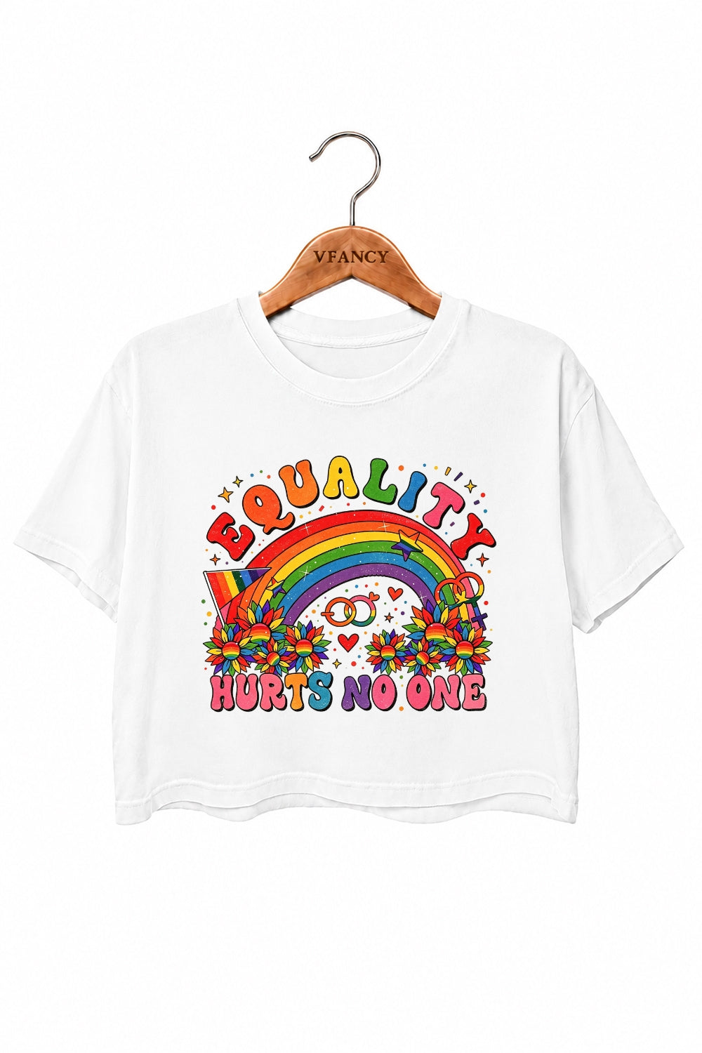 Equality hurts no one crop top