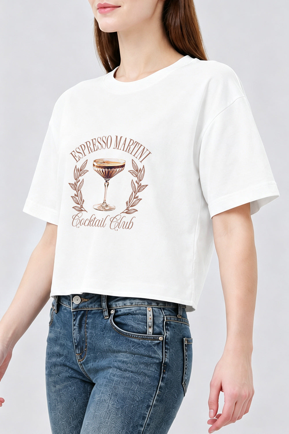 Espresso martini cocktail club crop top