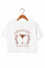 Espresso martini cocktail club crop top