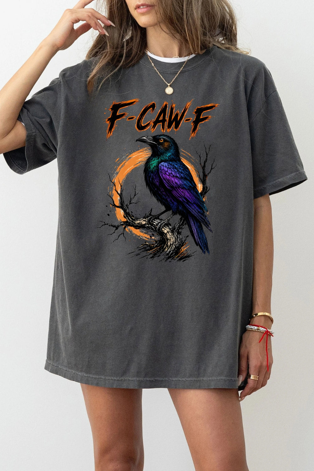 F-caw-f crow halloween tee