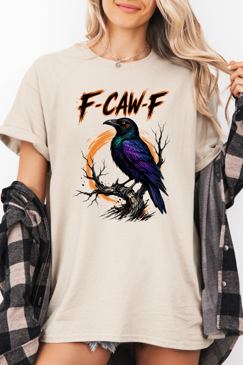 F-caw-f crow halloween tee