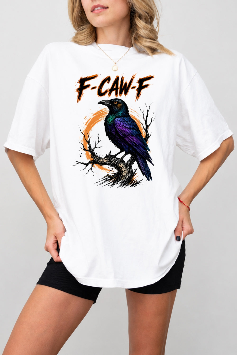 F-caw-f crow halloween tee