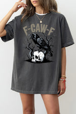 F-caw-f crow skull tee
