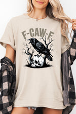 F-caw-f crow skull tee