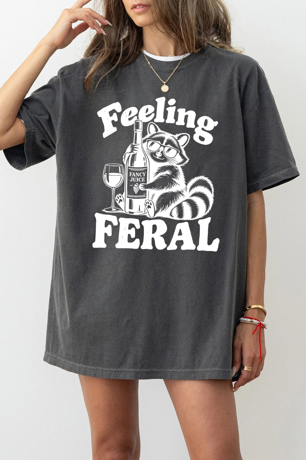Feeling feral raccoon tee