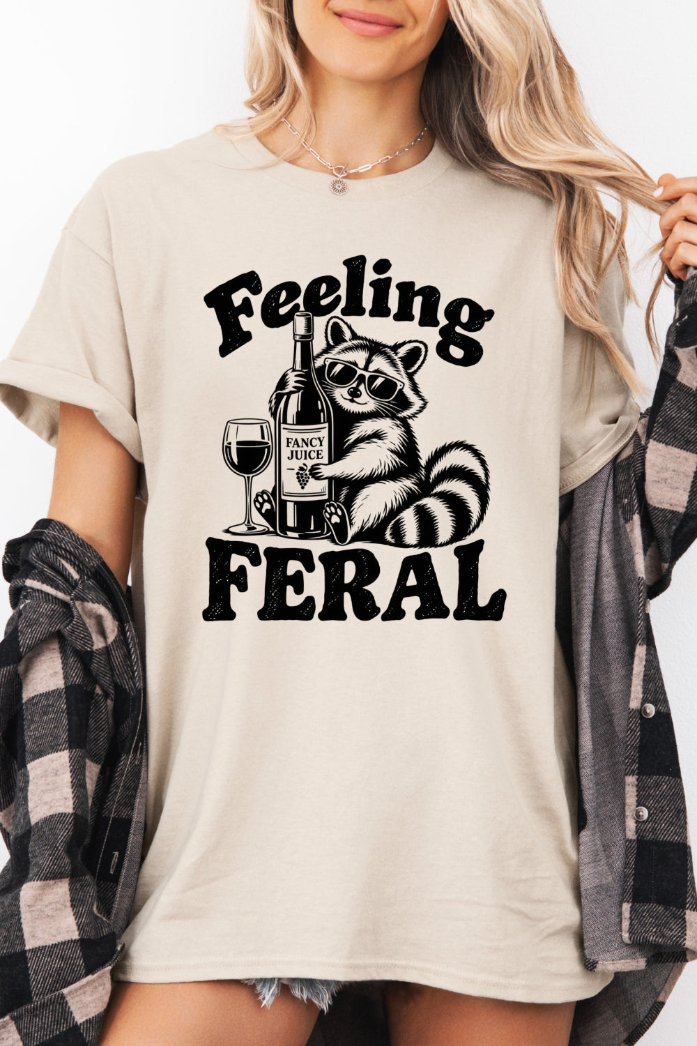Feeling feral raccoon tee