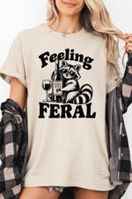 Feeling feral raccoon tee