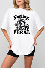Feeling feral raccoon tee